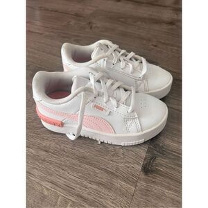 PUMA Caven Sneaker, White-Pink Out, size 10